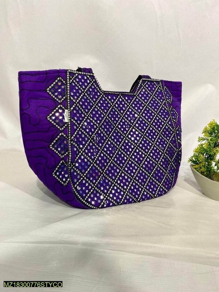 Women's Fancy Mirror Embroidered Hand Bags