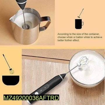 Milk Frother Coffee, Egg Beater, Red